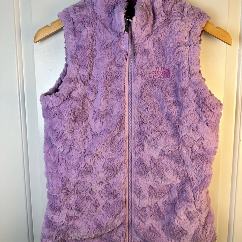 The North Face Magenta Reversable Puffer Vest - Picture 7 of 11